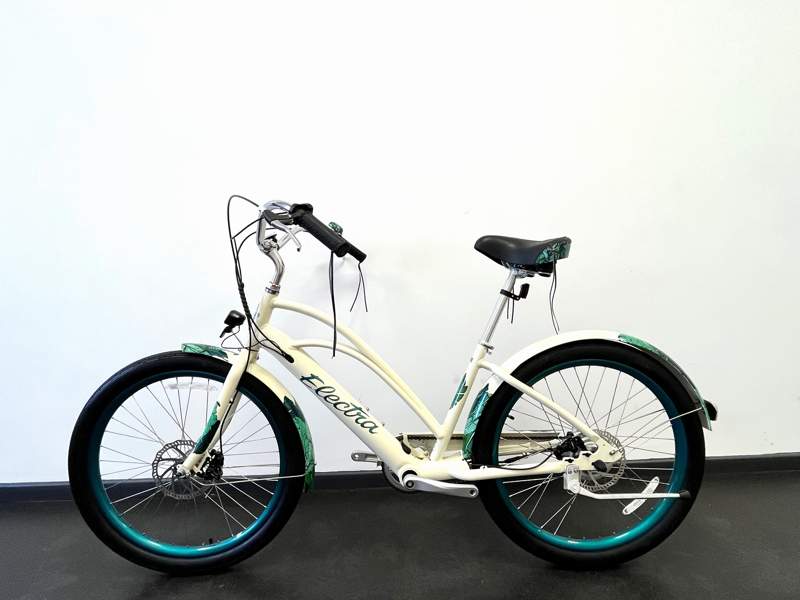 EX-DISPLAY Electra Bali Cruiser Go! Step Thru Medium Electric Hybrid Bike 2023 in Beige-1